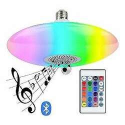 Lampada Musical Ufo Light Led Rgb 48w Bluetooth 875