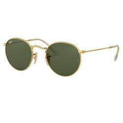 Óculos de Sol Ray-Ban Redondo Metal Dourado