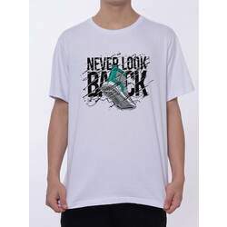 Camiseta Never Look Back - Branca