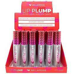 Gloss Labial Aumenta Lábios Lip Plump Bella Femme BF10121A - Box c/ 24 unid