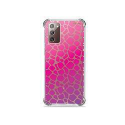 Capa (Transparente) para Galaxy Note 20 - Animal Print Pink