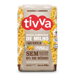 Massa Alimentícia de Milho Fusilli c/ Quinua Tivva 500g ( Macarrão )