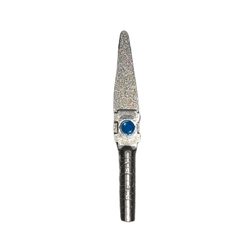 Lixa Diamantada STRIP em Mini Espátula - Ponta LARGA - GROSSA - AZUL - Dupla Face - 2,6cm X 4mm - unidade