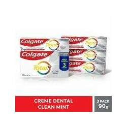 Creme Dental Colgate Total 12 Clean Mint 90g 3un