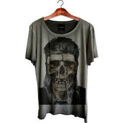 Camiseta Relax - David Bowie Skull