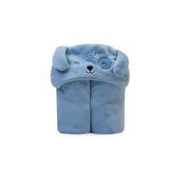 Cobertor Microfibra Com Capuz Azul - Papi