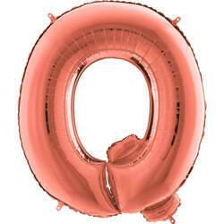 Balão Inflável Para Festas Rose de Alumínio Alfabeto Letra Q 32 Polegadas