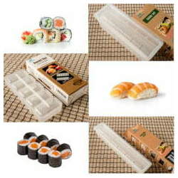 Kit 3 Formas para Sushi Tradicional, Hossomaki e Niguiri - Sushi Set