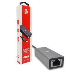 Cabo Adaptador 5 USB-C para LAN 10/100/1000Mbps - 018-7550
