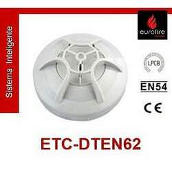 Detector Termovelocimétrico Endereçável Inteligente, com LPCB, CE, EN54 - Eurofire Tecnologia