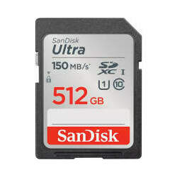 Cartão de Memória SDXC SanDisk Ultra 512GB UHS-I 150MB/s
