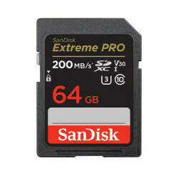 Cartão de Memória SDXC SanDisk Extreme PRO 64GB UHS-I 200MB/s