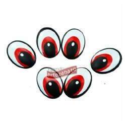 Olho Casca N 2 Vermelho - 100 Pares R 3,60