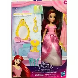 Boneca Disney Princesa Ariel Com Penteadeira Real