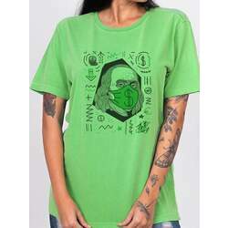 Camiseta Benjamin Franklin Money - Verde Estonado