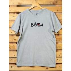 Camiseta Boom - Cinza
