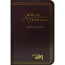 Biblia Sagrada A21 Letra Gigante Capa Luxo Bordô