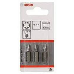 Bits Torx Nº15 C/ 3 Unidades - 2607001607 - Bosch