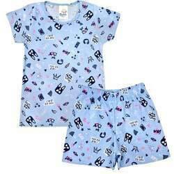 Pijama Infantil Menina Dog Azul