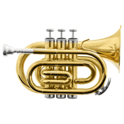 Trompete Pocket Bb Harmonics HMT500L Laqueado