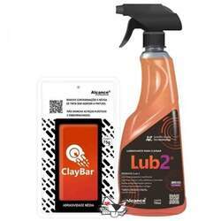 Kit Descontaminação Alcance - Clay Bar 75g Lub2