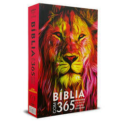 Bíblia ARC com 365 Reflexões e Plano de leitura - Letra Hipergigante (Capa Leão)