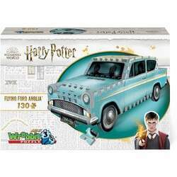 WREBBIT Quebra Cabecas 3D Harry Potter Flying Ford Anglia para Criancas e Adultos 130 Pecas