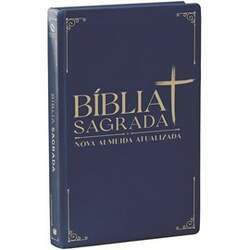 Bíblia Sagrada Clássica Azul NAA Letra Normal Capa Dura