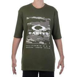 Camiseta Oakley D N A Oversized Tee Masculina Verde