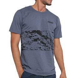 Camiseta Oakley Abstract Block SS Masculina Azul Marinho