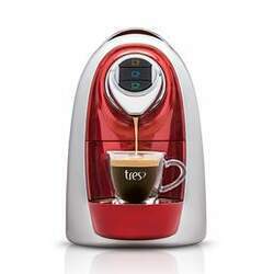 Máquina para Café Espresso 3 Corações Modo Vermelha 220V