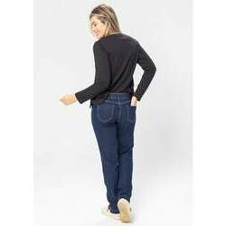 Calça Jeans Skinny Básica Azul Escuro Pau a Pique