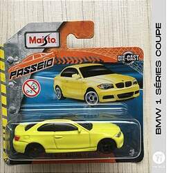 Maisto - BMW 1 Séries Coupe Amarela 1/64