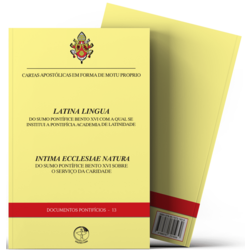 Carta Apostólica Latina Lingua: com a qual se institui a Pontifícia Academia de Latinidade e Intima Ecclesiae Natura: sobre o serviço da caridade - Documentos Pontifícios 13