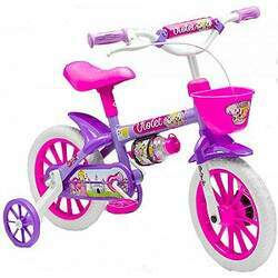 Bicicleta Infantil Aro 12 - Nathor Violet - Aço - Lilás e Pink