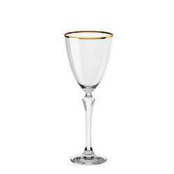 Jogo 6 taças cristal para vinho branco Elegance 8,5x22cm 250ml Haus
