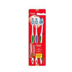 Escova Dental Colgate Classic Clean 3 Unidades