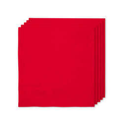 16 guardanapos cor vermelho (33x33cm) - Cores lisas