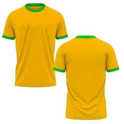 Camiseta copa amarela - do P ao GG (100% poliéster)