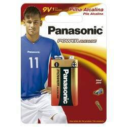 Bateria 9V alcalina Panasonic