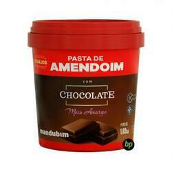 Pasta de Amendoim com Chocolate Amargo (1,02kg) - Mandubim
