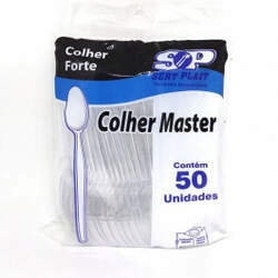 COLHER MASTER CRISTAL C/ 50UND - SERTPLAST