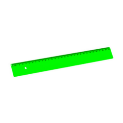 Régua de Poliestireno 30cm Verde - Acrimet