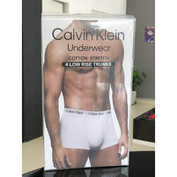 Cueca Calvin Klein Kit com 4 Peças Masculino Preto e Branco