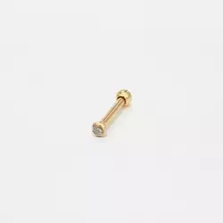 Micro Piercing Aço Banho de Ouro 1 2mm C61/C62 BNH07