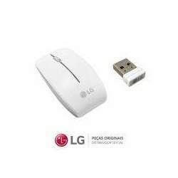Mouse Sem Fio V320 Branco Receptor de Sinal All In One e Notebook LG