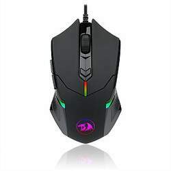 Mouse Gamer Redragon Centrophorus, 7200DPI, 6 Botões, RGB, M601-RGB Black