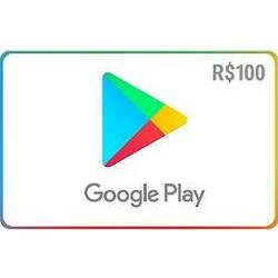 Cartão Google Play Store Brasil - Crédito de R 100 - Envio Digital