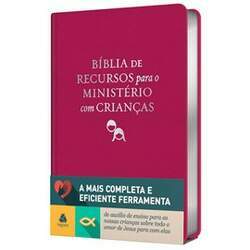 Bíblia de Recursos para o Ministério com Crianças Apec ARA Rosa Luxo