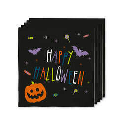 16 guardanapos de Halloween abóbora (33x33cm) Happy Halloween